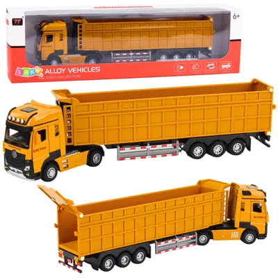 Image de Les lumières de la cabine en métal du tombereau de camion sonnent en jaune