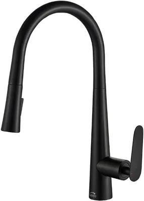 Immagine prodotto di NALDA U' miscelatore per lavello a pavimento con doccetta estraibile Ceramica, nero, 415 mm, efficienza energetica, BAY_769D