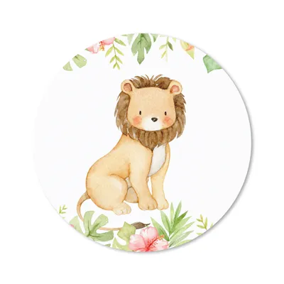 Produktbild von MuchoWow® Mauspad Mousepad Löwe - Safari - Dschungel 30x30 cm - Mousepads - Maus Mat - Pad - Mausunterlage - Tischunterlage - Schreibtischmatten