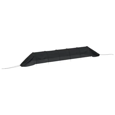 Produktbild von vidaXL Netztunnel Schwarz 300x50x48,5 cm Stahl und Polyethylen