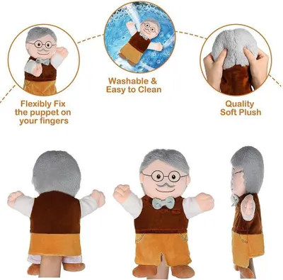 Produktbild von Handpuppenset, Fingerpuppen für Familienmitglieder