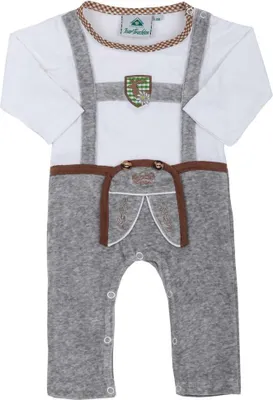 Produktbild von Strampler Lederhose grau 80