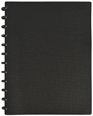 Image de Porte-documents Elba Memphis Variozip A4, noir, 60 feuilles, polypropylène - design unique