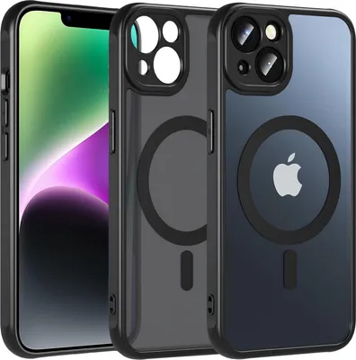 Three iPhone cases are displayed, with one showing the screen of an iPhone.