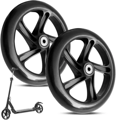 Immagine prodotto di Ruote di ricambio per scooter, antiscivolo, 200 x 40 mm, confezione da 2, per scooter da città
