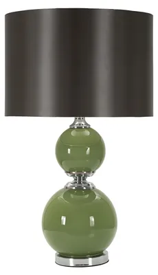 Imagen del producto de Lámpara de mesa Mauro Ferretti, modelo Eva, verde y , diámetro 38 cm, altura 65 cm