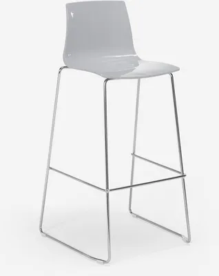 Image de Tabouret de bar de cuisine Grand Soleil 74 cm Design Imola Slitta - Gris