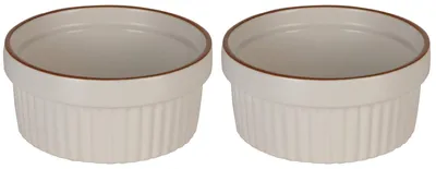 Obrázok produktu pre Sada 2 kusov riadu Excellent Houseware, keramické, 11x4,8 cm, biele