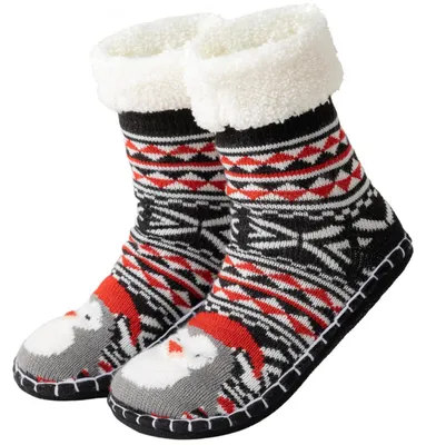 Produktbild von Damen Kuschelsocken mit Anti-Rutsch-Sohle 36-40 Schwarz