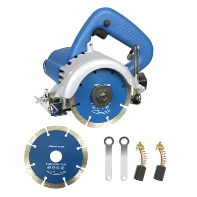 Produktbild von 1200W Marmorschneider, Keramikfliesenschneider, Fliesensäge, elektrische Fliesen- und Mauerwerkssäge,0-45° Gehrungsschnitt und 0-32° Tiefeneinstellung