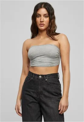 Zdjęcie produktu dla Urban Classics damski top bandeau szary - L