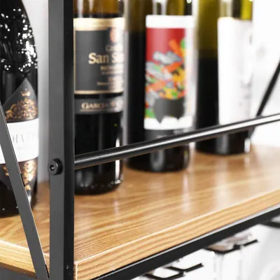 Zdjęcie produktu dla Stojak na wino ścienny - Stojak na wino ścienny - Stojak na wino ścienny metalowy