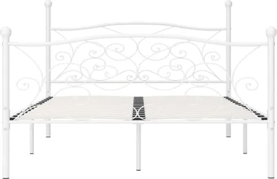 Obrázok produktu pre vidaXL Posteľný rošt s lamelovým rámom biely kov 140 × 200 cm