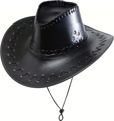 Produktbild von Cowboyhut mit Nähten schwarz