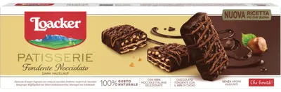 Zdjęcie produktu dla Loacker Fondente Nocciolato herbatniki waflowe z kremem czekoladowym 100g