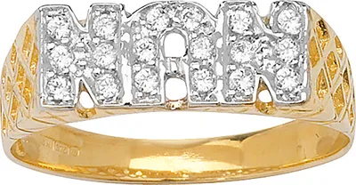 Productafbeelding van Gouden ring voor dames, 375/1000 geelgoud, met zirconiumoxide, maat 54 (17.2); TRS11167RSN