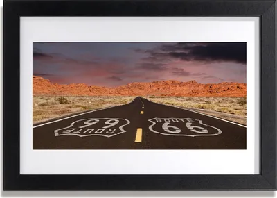 Produktbild von Bild 30x20 MDF-Rahmen Wandkunst Wüste Autobahn