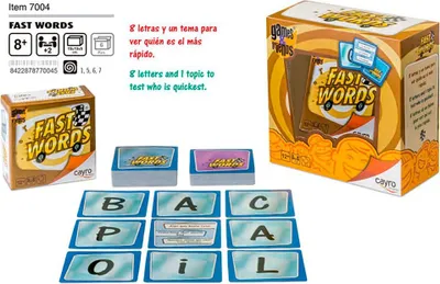 Image de Cayro Fast Words Jeu de table Multicolore Multicolore One Size
