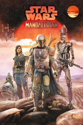 Produktbild von Poster star wars die mandalorianische Mannschaft