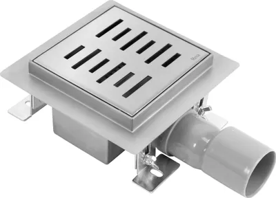 Zdjęcie produktu dla Odpływ liniowy REA LINE STAL SZCZOTKOWANA 12x12