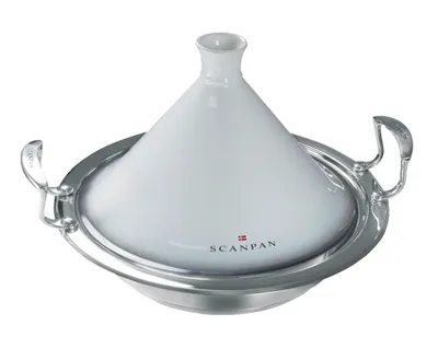 Produktbild von Scanpan 71352810 Impact Tagine Tajine, Edelstahl, 28 cm Durchmesser, Induktionsherd-geeignet