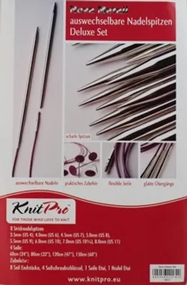 Produktbild von KnitPro wechselbare Nadelspitzen Sets aus Nova Metall : Deluxe Set KnitPro Sets: Deluxe Set