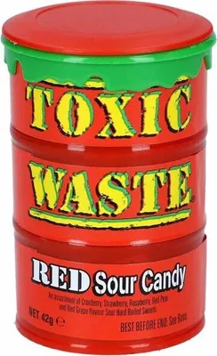 Produktbild von Toxic Waste Red Sour Candy 42g