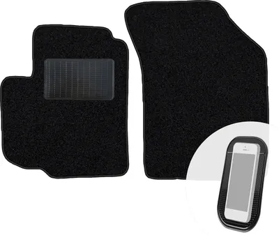 Image de moto-MOLTICO Tapis de sol avant en velours noir Tapis de sol avant en 2 parties pour Fiat Sedici Suzuki Swift II III SX4