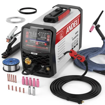 Imagen del producto de Máquina de soldar MIG-205PRO - 205 W - Semiautomática - Para soldadura de aluminio
