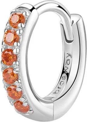 Immagine prodotto di Orecchini singoli tondi in argento Fancy Vitamin Orange FVO15
