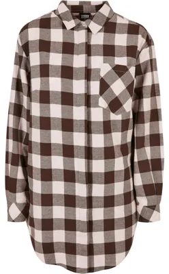 Productafbeelding van Urban Classics - Oversized Flanellen Jurk voor dames - Maat S