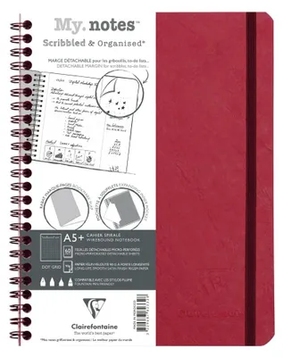 Produktbild von AGE BAG MY.NOTES A5+ 60Bl DOT rot