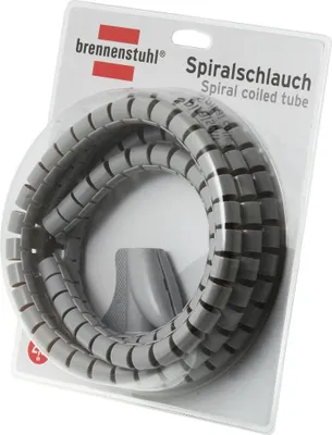 Imagen del producto de Manguera espiral Brennenstuhl, longitud: 2,5 metros; diámetro: 20 mm, color gris, modelo 1164360