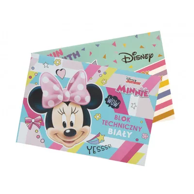 Zdjęcie produktu dla Blok Techniczny A4/10K Biały Minnie Mouse