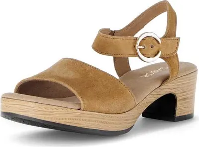 Produktbild von Gabor Comfort Plateau Sandale - Braun Leder : 40 : Normal Größe: 40 Weite: Normal