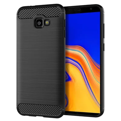 Obrázek produktu pro Techsuit Carbon Silicone obal na - Samsung Galaxy J4 Plus - Černá