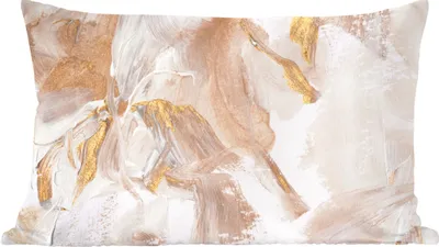 Produktbild von MuchoWow® Zierkissen Sofakissen Wohnzimmer Dekokissen 60x40 cm Farbe - Weiß - Abstrakt - Kopfkissen - Polster mit Foto