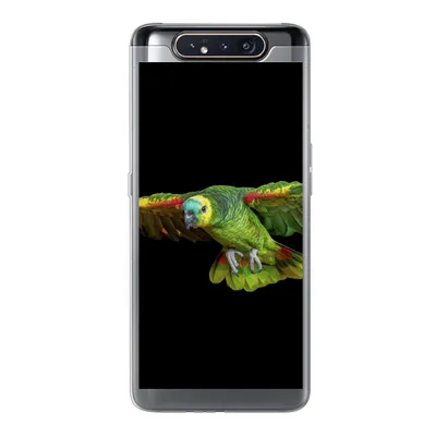 Produktbild von MuchoWow® Handyhülle Schutzhülle Hülle für Samsung Galaxy A80 Papagei - Vogel - Federn Silikon Softcase Handy Hülle - Schutzdeckel