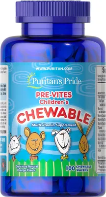 Produktbild von PRE- Vites Chlidren's Multivitamin 100 Kautabletten Wafers Puritans Pride