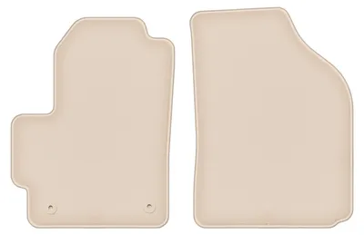 Produktbild von DURBAN Beige Velours-Fußmatten vorne für Daewoo Matiz Schrägheck (1997-2007)