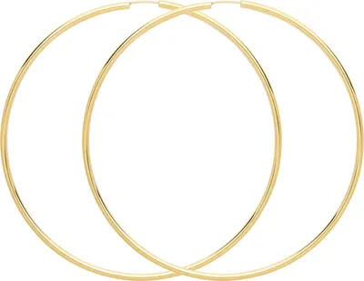 Produktbild von 9 Karat (375) Gold Damen - Creolen / Ohrringe - 80mm; TRS15707MM80