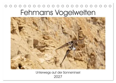 Produktbild von Fehmarn Vogelwelten (Tischkalender 2027 DIN A5 quer), CALVENDO Monatskalender