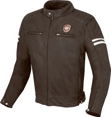 Produktbild von Merlin Hixon Heritage Motorrad Lederjacke, braun, 3XL