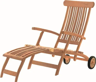 Produktbild von deVries Deckchair Flores mit Rädern