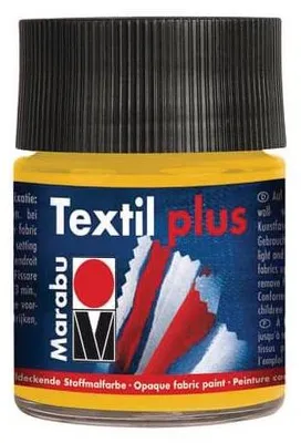 Produktbild von Marabu Stoffmalfarbe Textil plus, 50 ml, mittelgelb 021