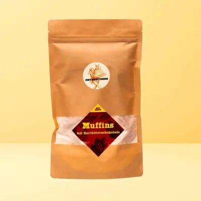 Produktbild von Glutenfreie Muffins mit Zartbitterschokolade Backmischung
