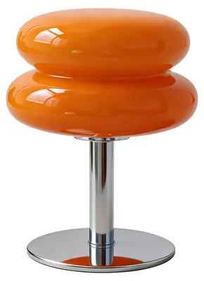 Pilz-Tischlampe Retro Eierkuchen Nachtlicht Orange