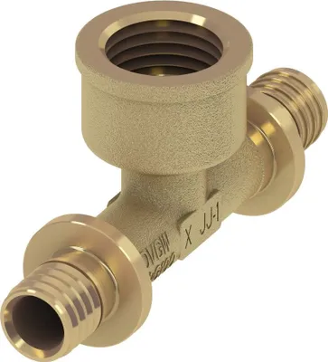 Immagine prodotto di TECE Flex pezzo a T con filettatura 16x1/2 "x16 ottone