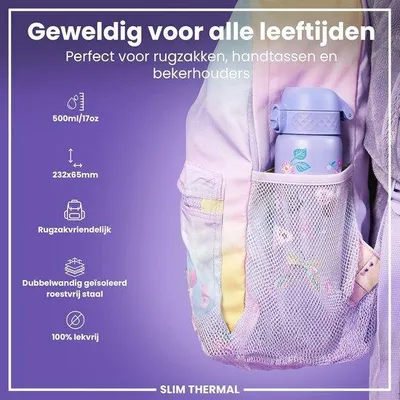 Produktbild von Famanu Wasserflasche 500 ml - Leckfrei, Tragbar und Spülmaschinenfest - Ideal für Sport und Unterwegs