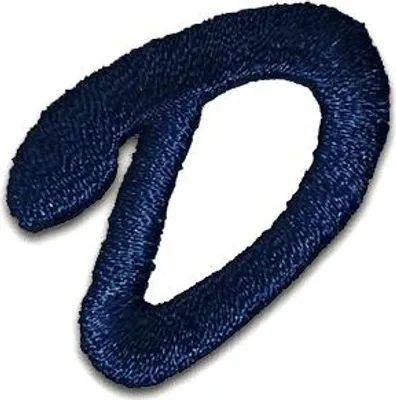 Produktbild von Buchstabe D 3.2x3cm: Alphabet Buchstaben Einzeln Auswählbar - Aufnäher, Bügelbild, Aufbügler, Applikationen, Patches, Flicken, Zum Aufbügeln